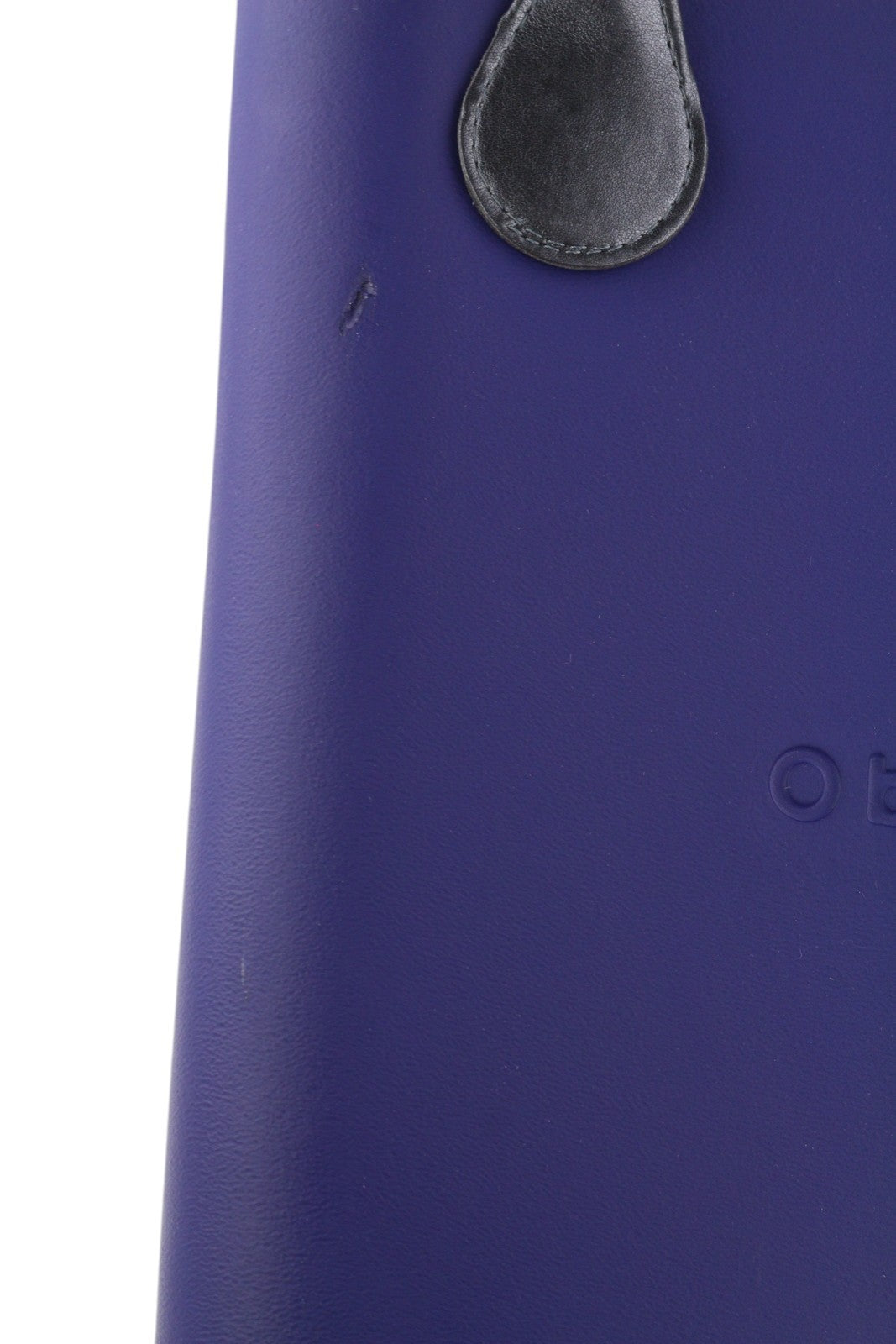 O BAG Chic Women Bag OS Blue Double Handle Mini Tote Inner Pouch Square Logo