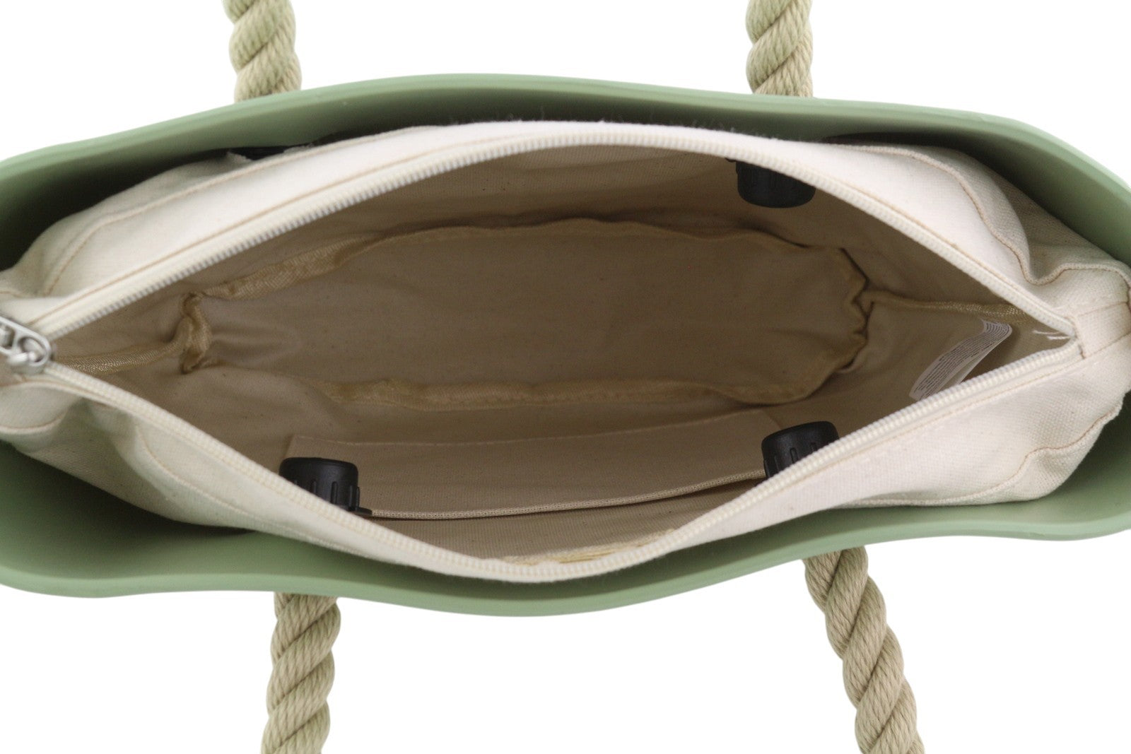 O BAG Mini Women Bag OS Light Green Double Handles Inner Bag Compact Casual