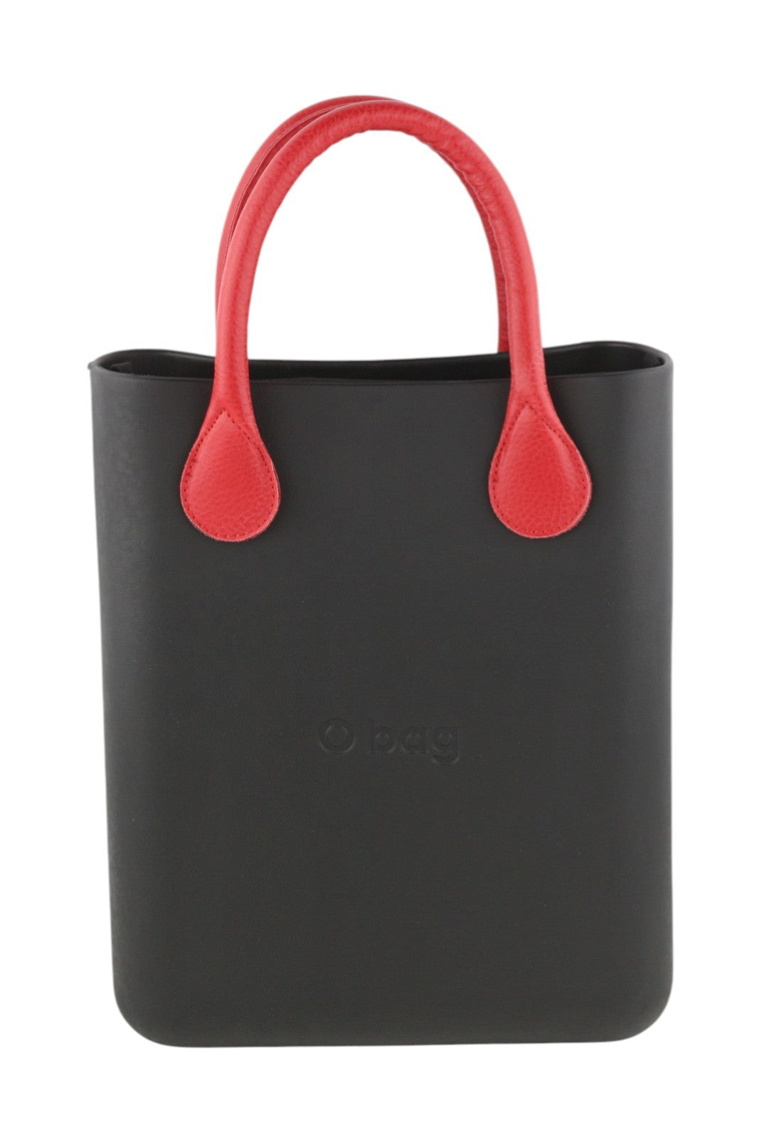 O BAG Chic Women Bag OS Black Textured Front Inner Bag Square Tote