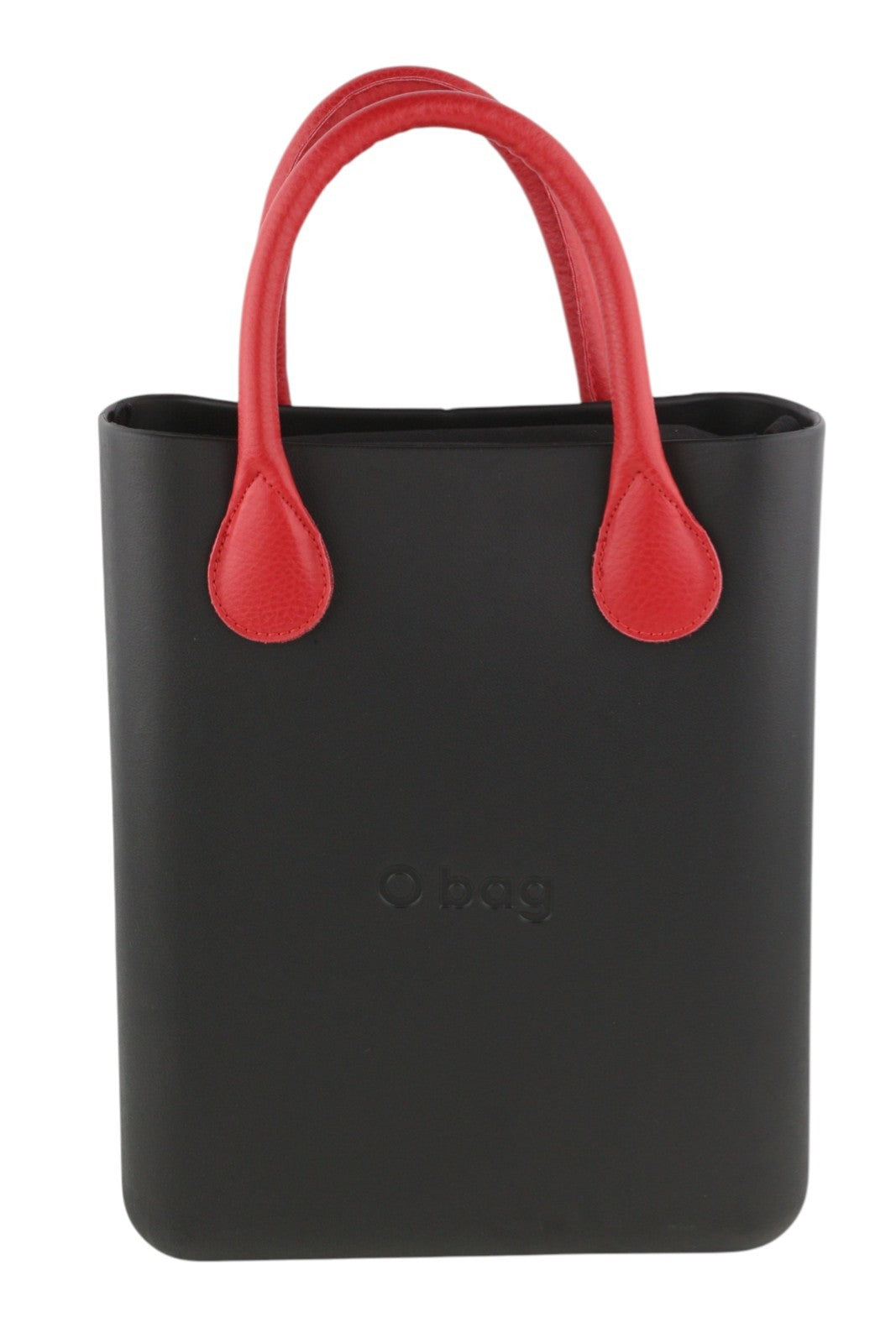 O BAG Chic Women Bag OS Black Textured Pattern Front Inner Pouch Dark Tote