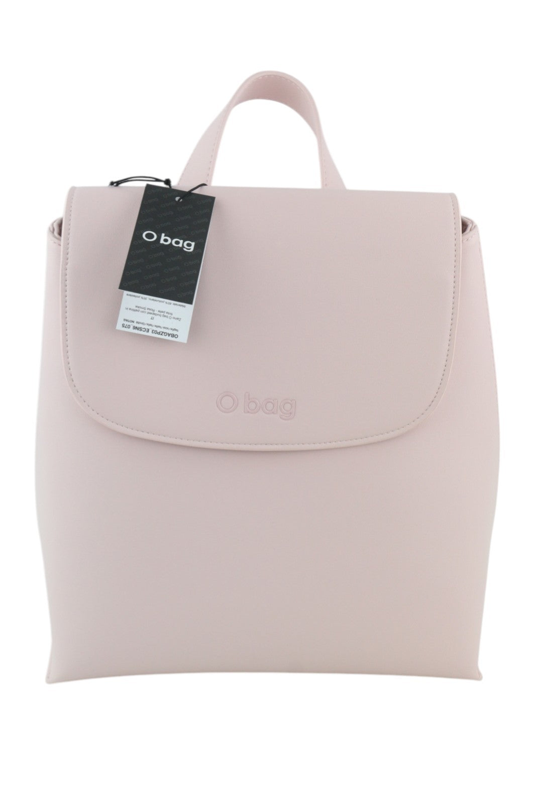 O BAG Zaino Women Bag OS Light Pink Double Handle Backpack Magnetic Closure