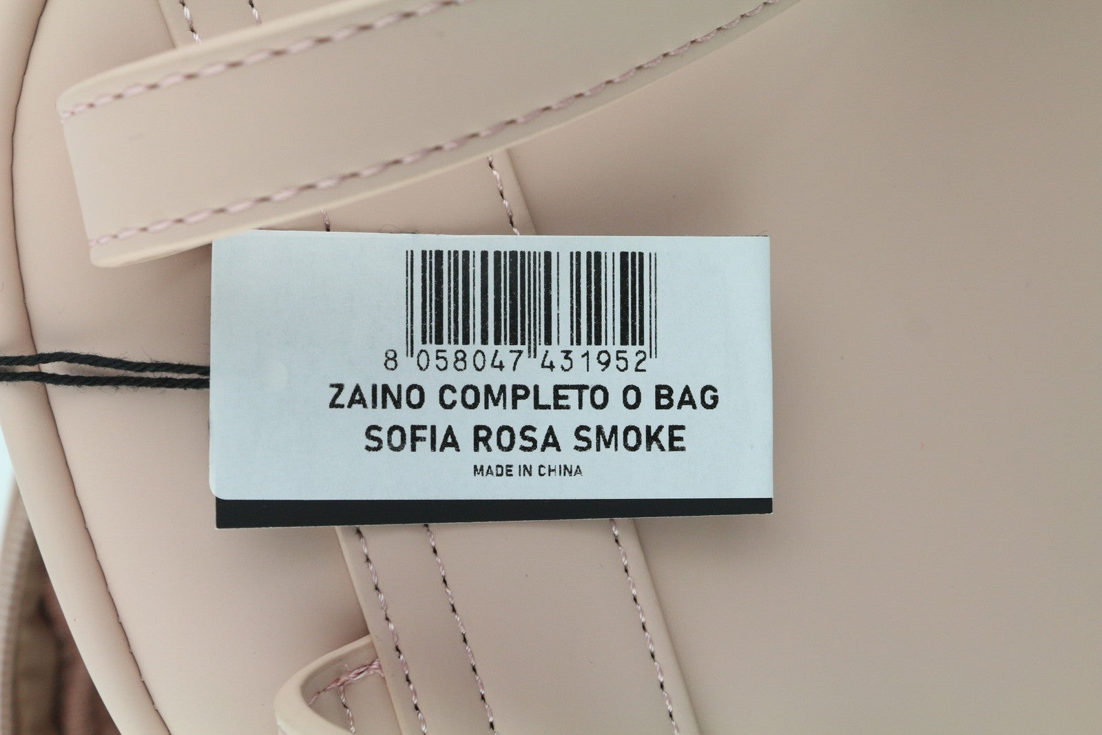 O BAG Sofia Women Bag OS Light Pink Double Handle Backpack Zip Closure Logo