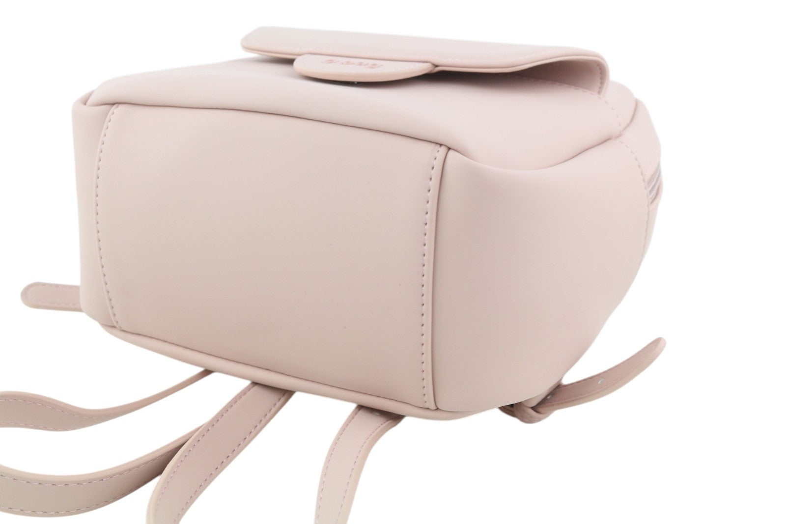 O BAG Sofia Women Bag OS Light Pink Double Handle Backpack Zip Closure Logo