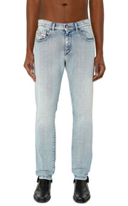 DIESEL 2019 D-Strukt 9C08L Men Jeans W30/L32 Blue Washed Slim Fit RRP350
