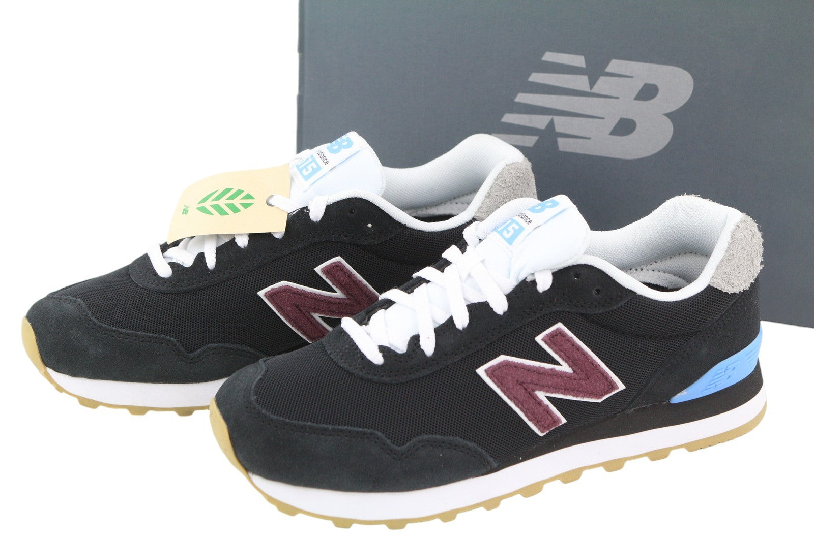NEW BALANCE 515 Men Sneakers EU40 Black Leather Low Top Comfort Trainers