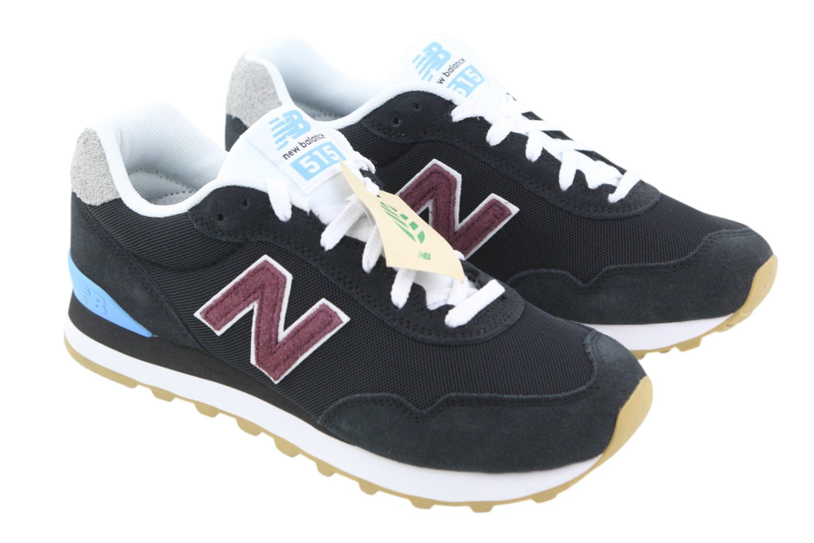 NEW BALANCE 515 Men Sneakers EU40 Black Leather Low Top Comfort Trainers
