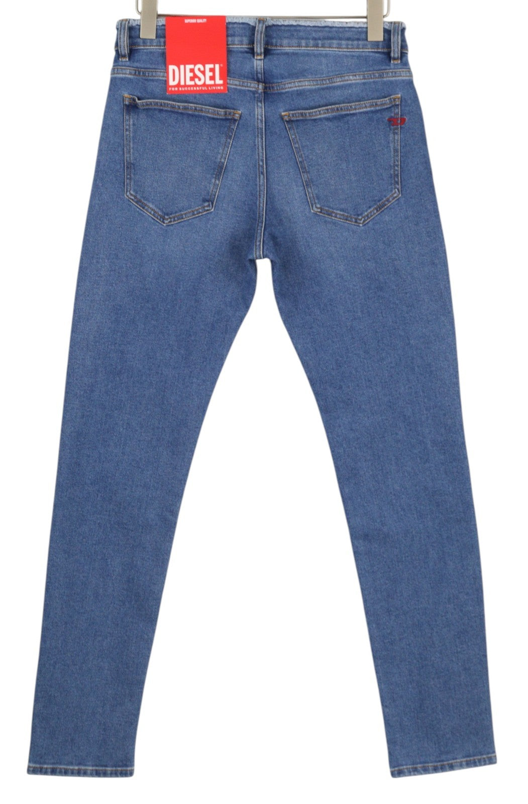 DIESEL 2019 D-Strukt-Sp 09E19 Men Jeans W31/L32 Blue Washed Slim Zip Fly