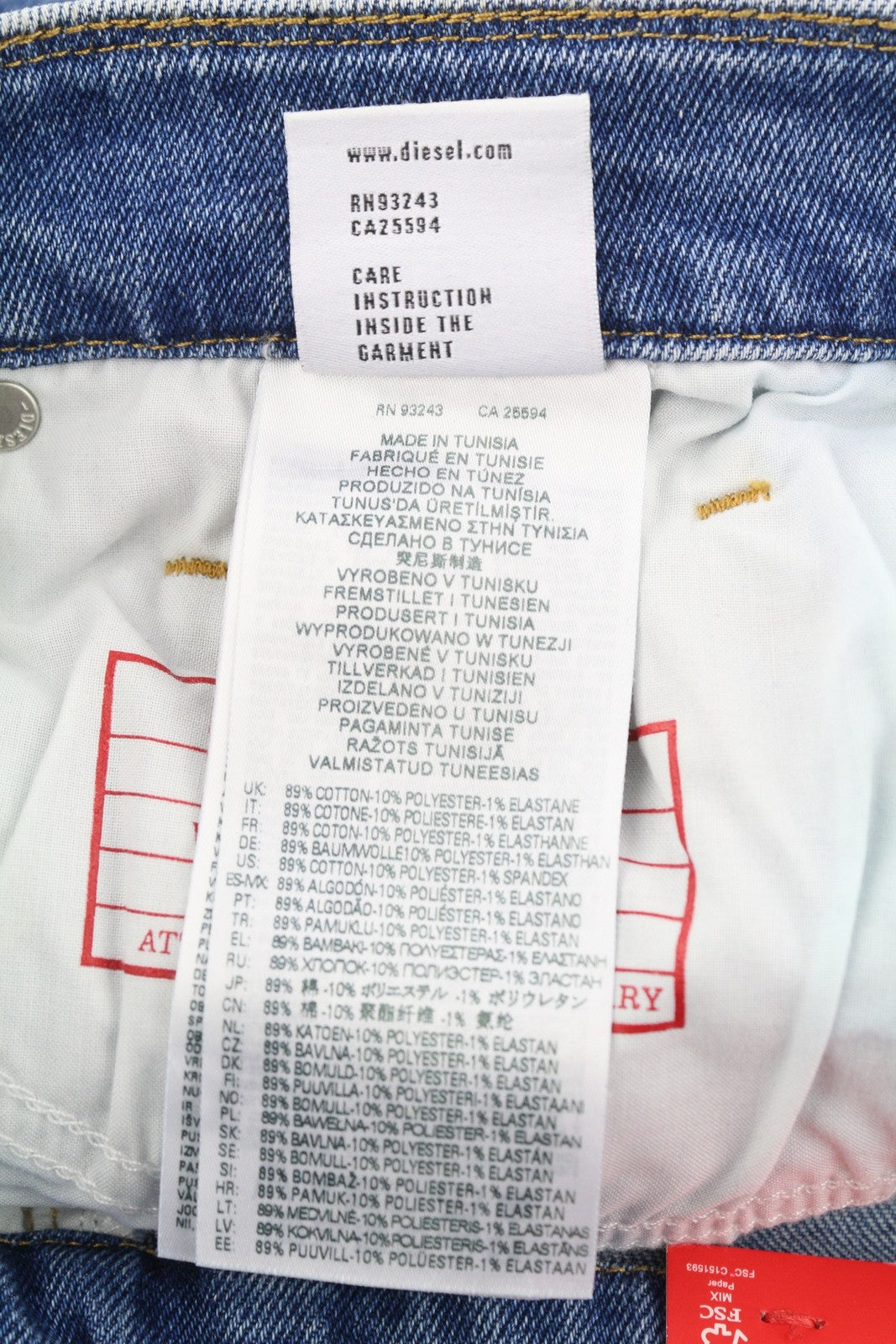 DIESEL 2019 D-Strukt-Sp 09E19 Men Jeans W28/L32 Blue Washed Slim Fit Zip