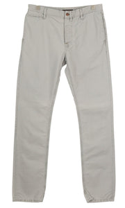 NUDIE JEANS Khaki Regular Men Trousers W32/L34 Gey Moon Dust Distress Chino