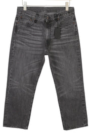 R13 Boyfriend Women Jeans 30 Wilson Black Washed Faded Cropped Ankle