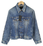 R13 Raglan Trucker Jkt Women Jacket M Kelly Tex Buttoned Faded Washed Denim