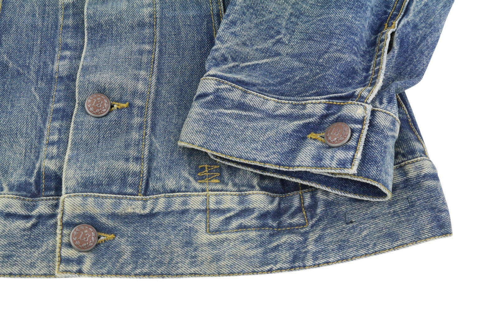 R13 Raglan Trucker Women Jacket M Kelly Relaxed Button-Up Washed Denim