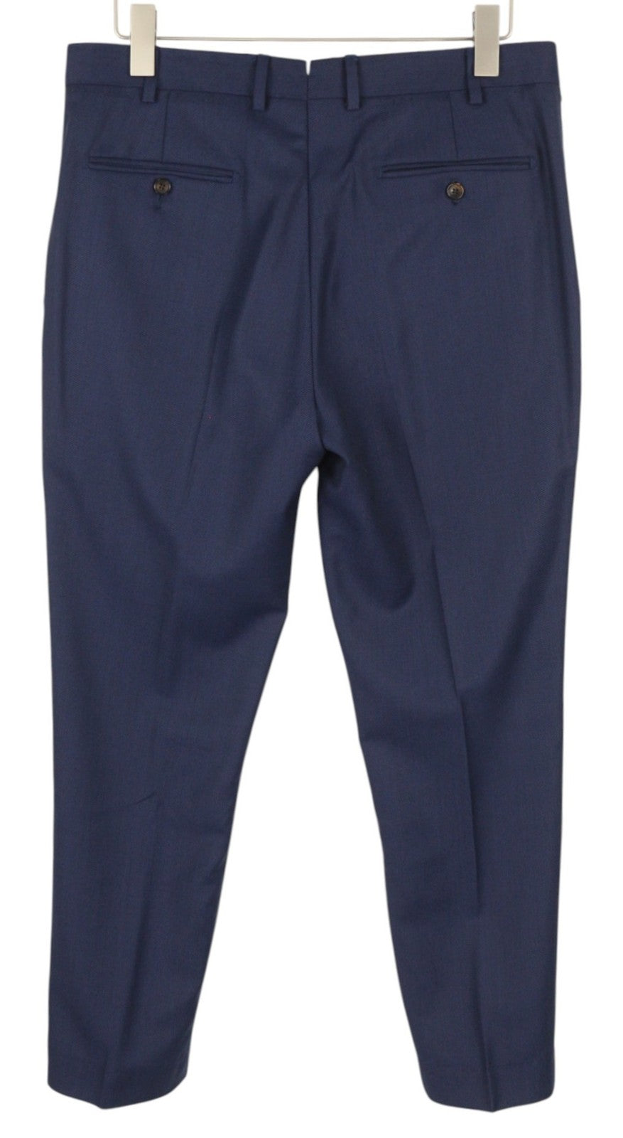 SUITSUPPLY Sienna Ticket Pocket Men Suit UK40R Dark Blue Wool Pattern 2in1