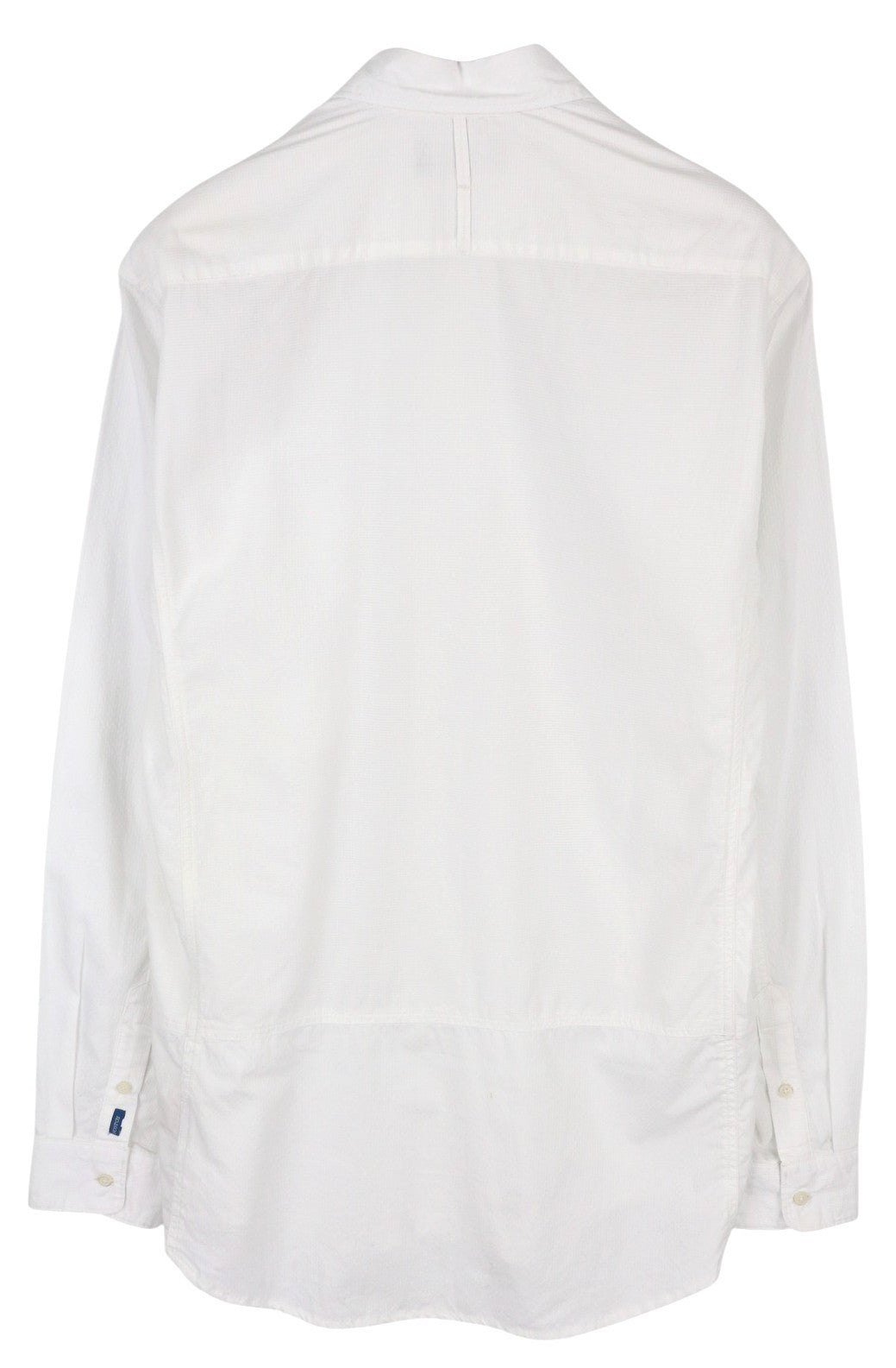 SCOTCH & SODA Men Shirt ~L White Long Sleeve Button-Up Spread Collar Logo