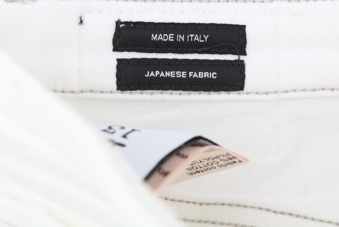 R13 Kick Fit Women Jeans 26 Bale White Cropped Flare Ankle Light RRP499