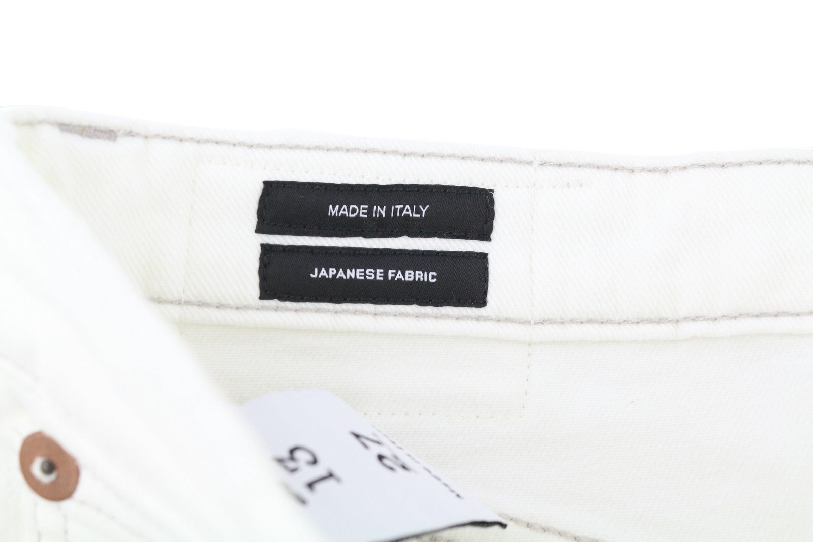 R13 Kick Fit Women Jeans 27 Bale White Cropped Flared Denim RRP499