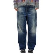 R13 Venti Women Jeans 27 Ansel Blue Washed Loose Baggy Denim RRP799