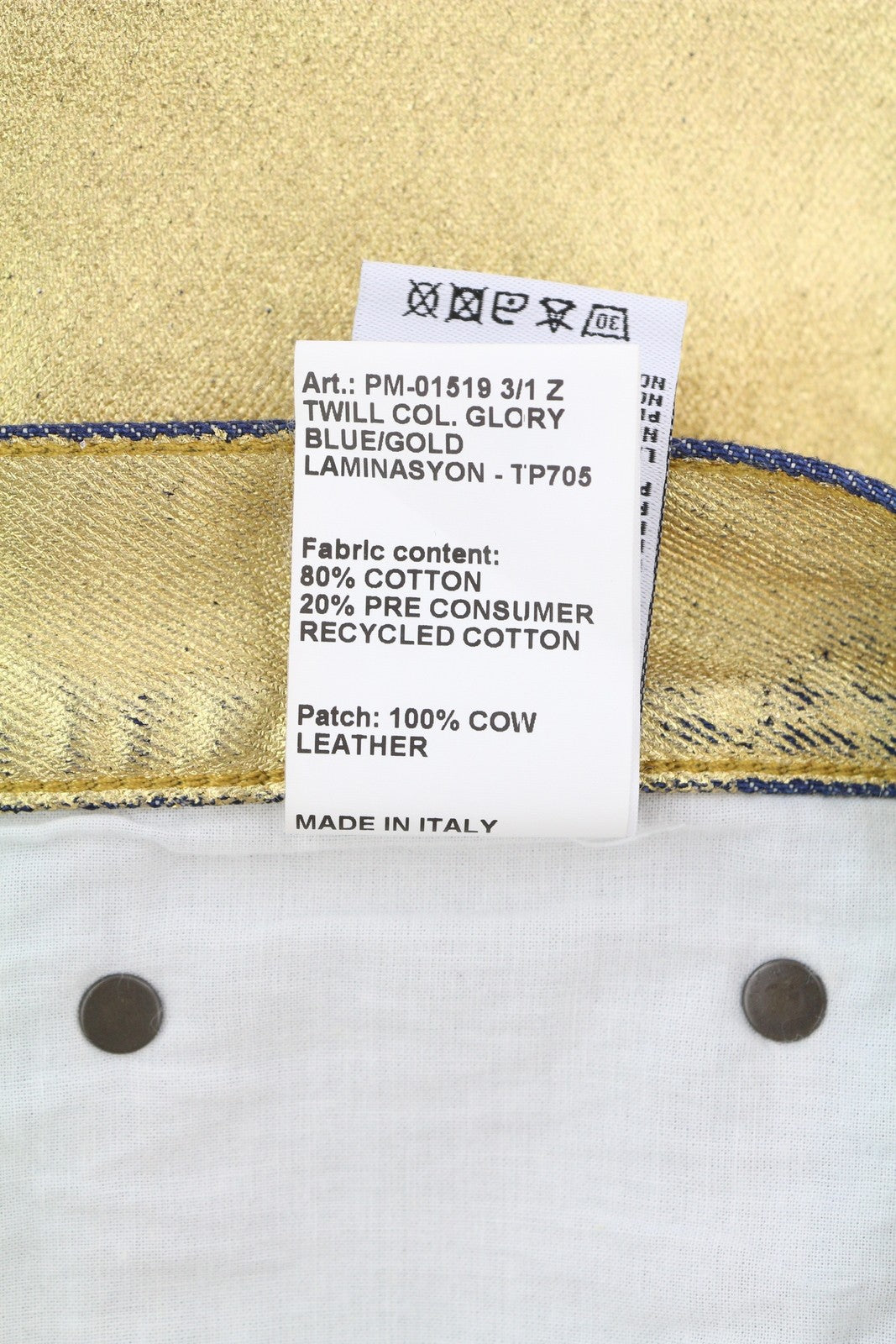 R13 Boyfriend Women Jeans 27 Gold Indigo Shiny Straight Zip Logo Denim