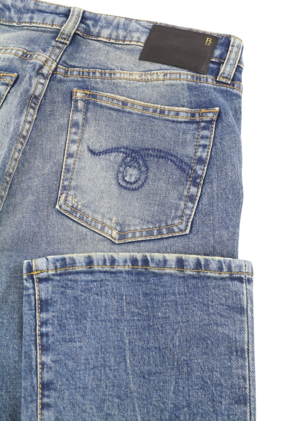 R13 Kick Fit Women Jeans 26 Kelly Stretch Cropped Flared Denim RRP699