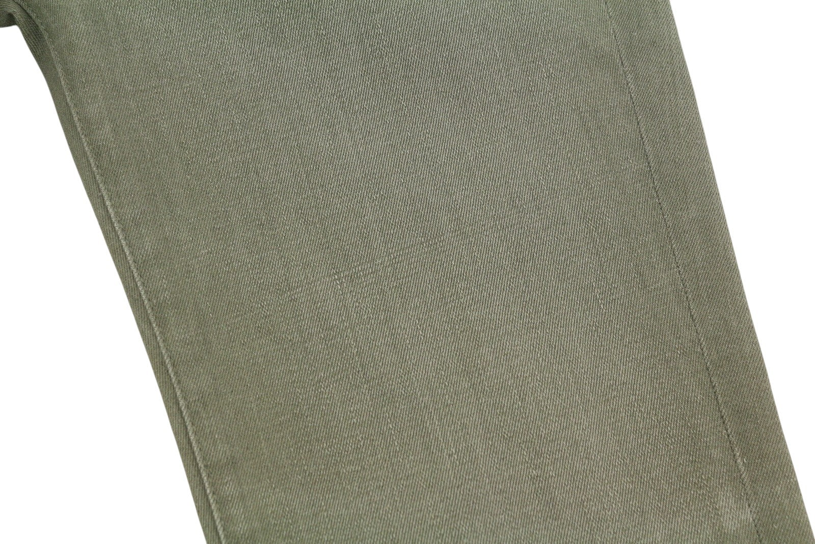 R13 Kick Fit Women Jeans 27 Olive Green Stretch Cropped Faded Denim