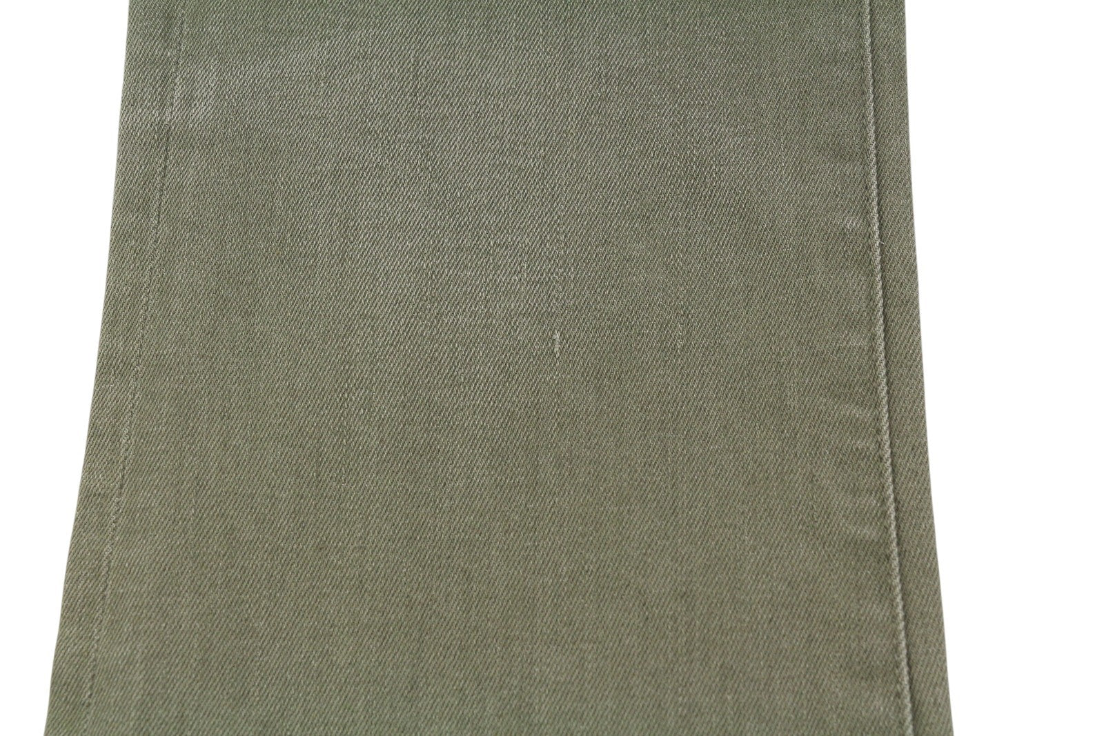 R13 Kick Fit Women Jeans 27 Olive Green Stretch Cropped Faded Denim