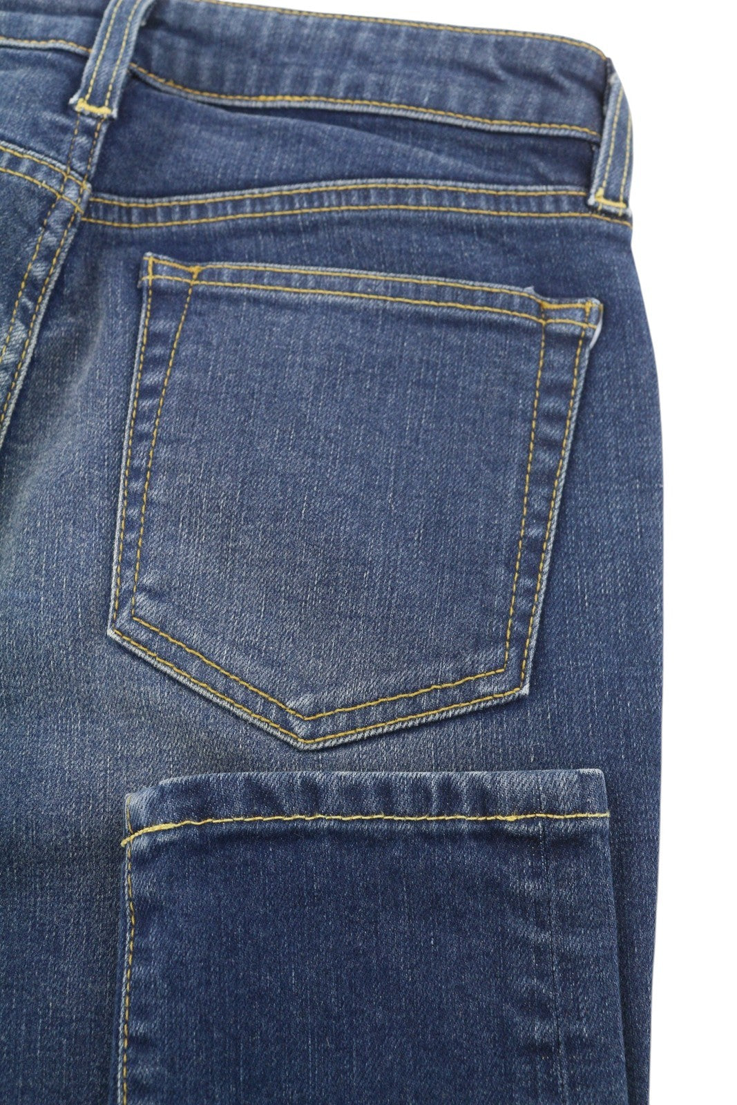 R13 Alison Skinny Women Jeans 27 Lily Blue FX Washed Faded Zip Denim