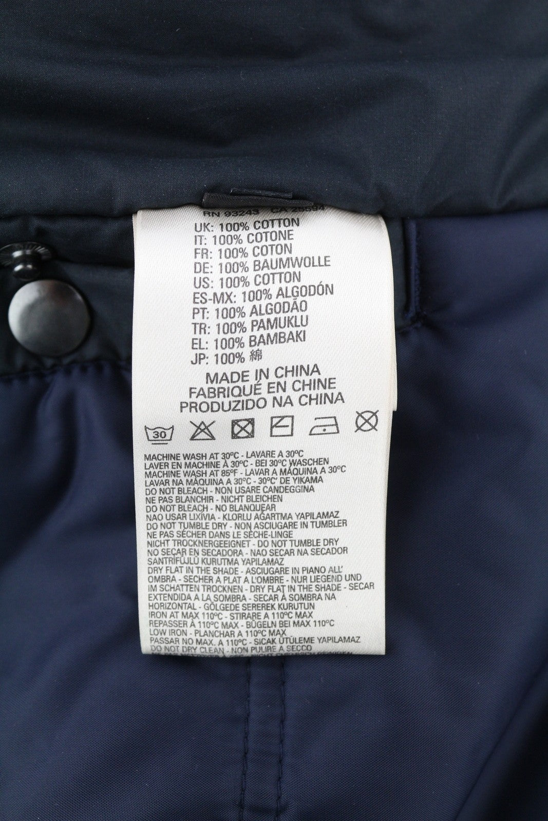 DIESEL Men Jacket S Dark Blue Hooded Full Zip Insulated Lined