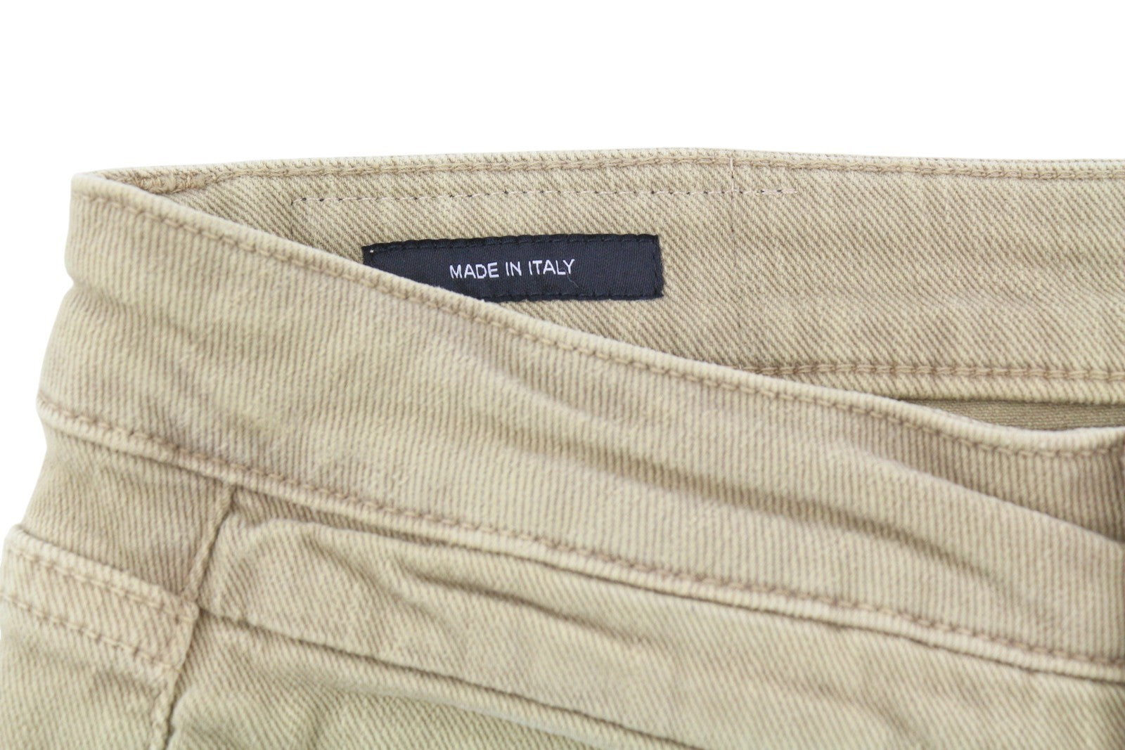 R13 Boy Straight Women Jeans 29 Khaki Stretchy Faded Cropped Casual RRP699