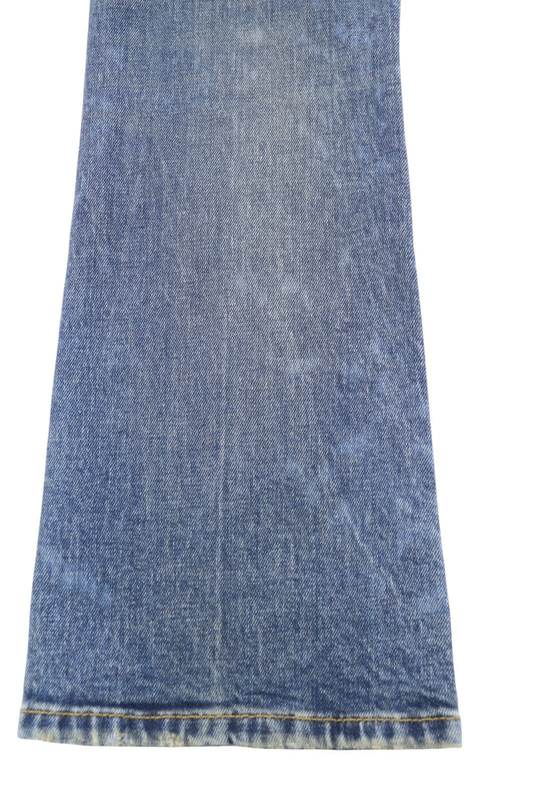 R13 Kick Fit Women Jeans 26 Kelly Stretch Washed Faded Ankle Length RRP699