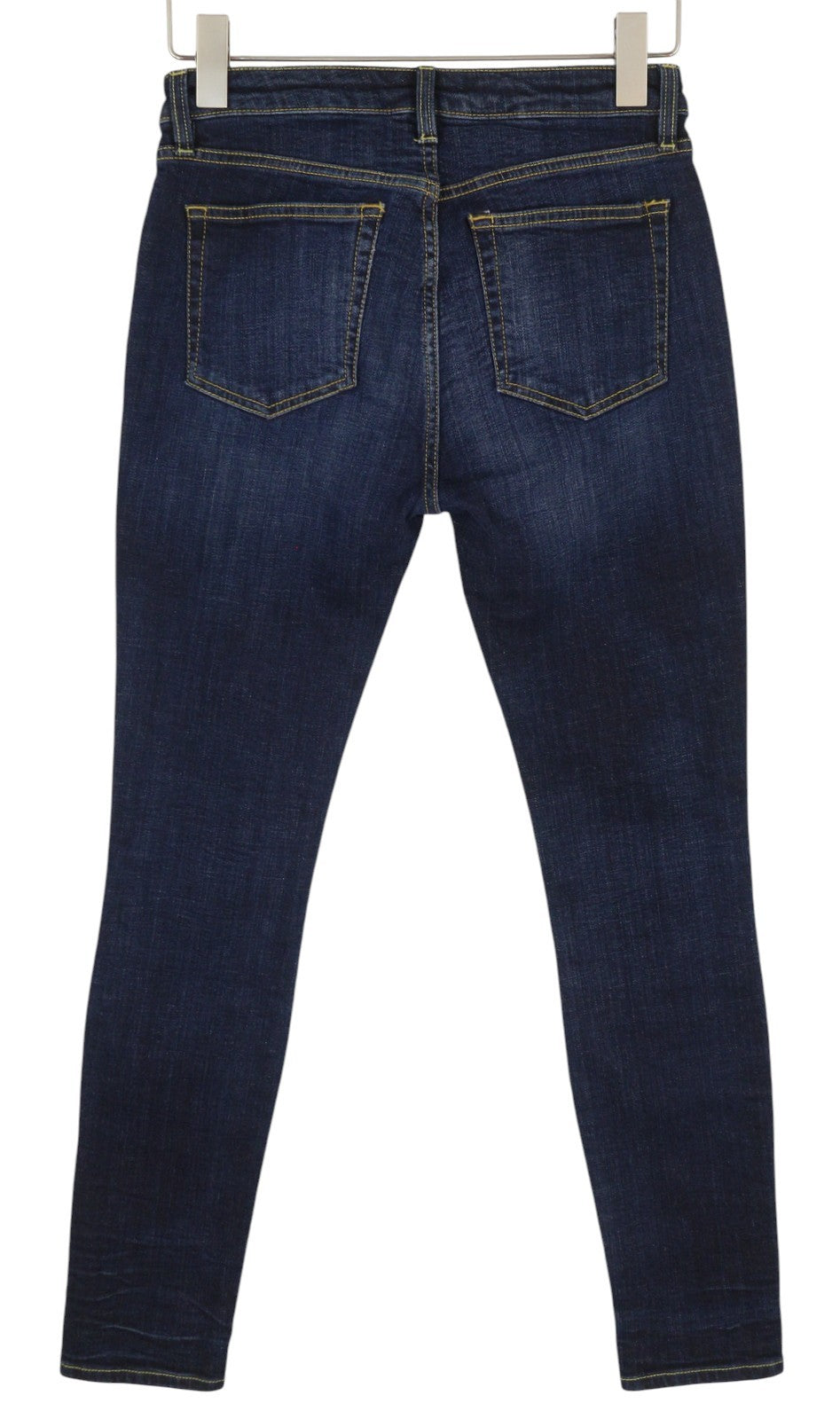 R13 Alison Skinny Women Jeans 27 Howell Indigo Cut Hem Black Faded Denim