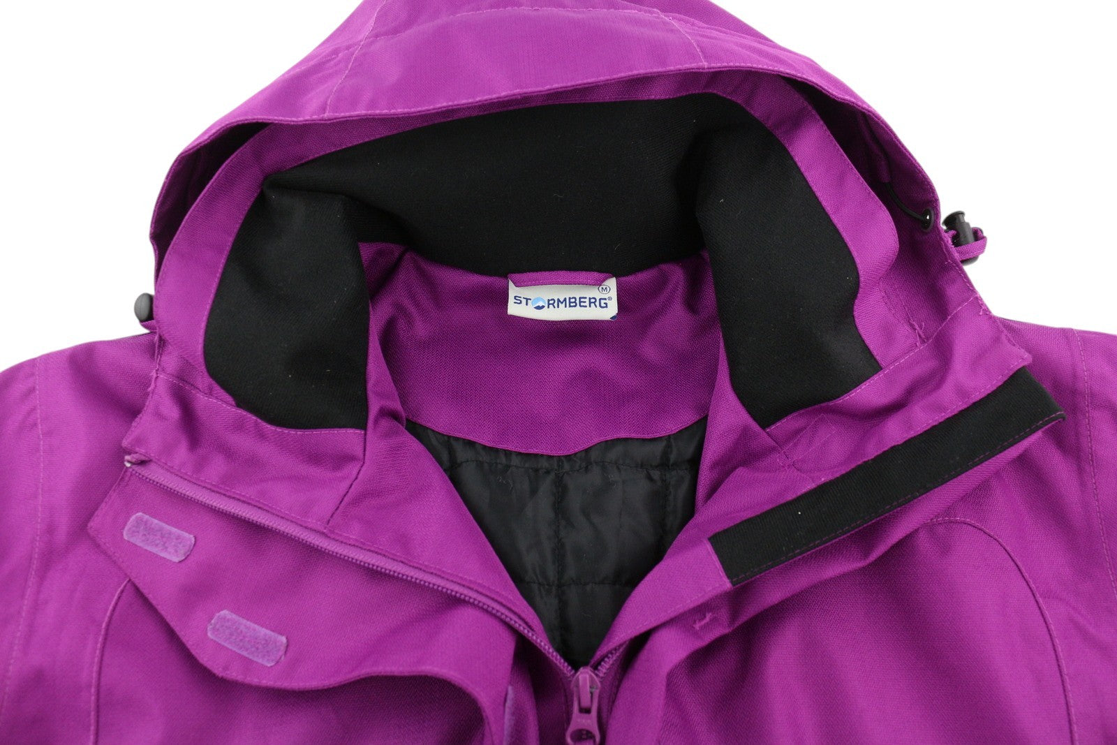 STORMBERG Nordvik D Vattert Women Jacket M Purple Hooded Proretex Zip