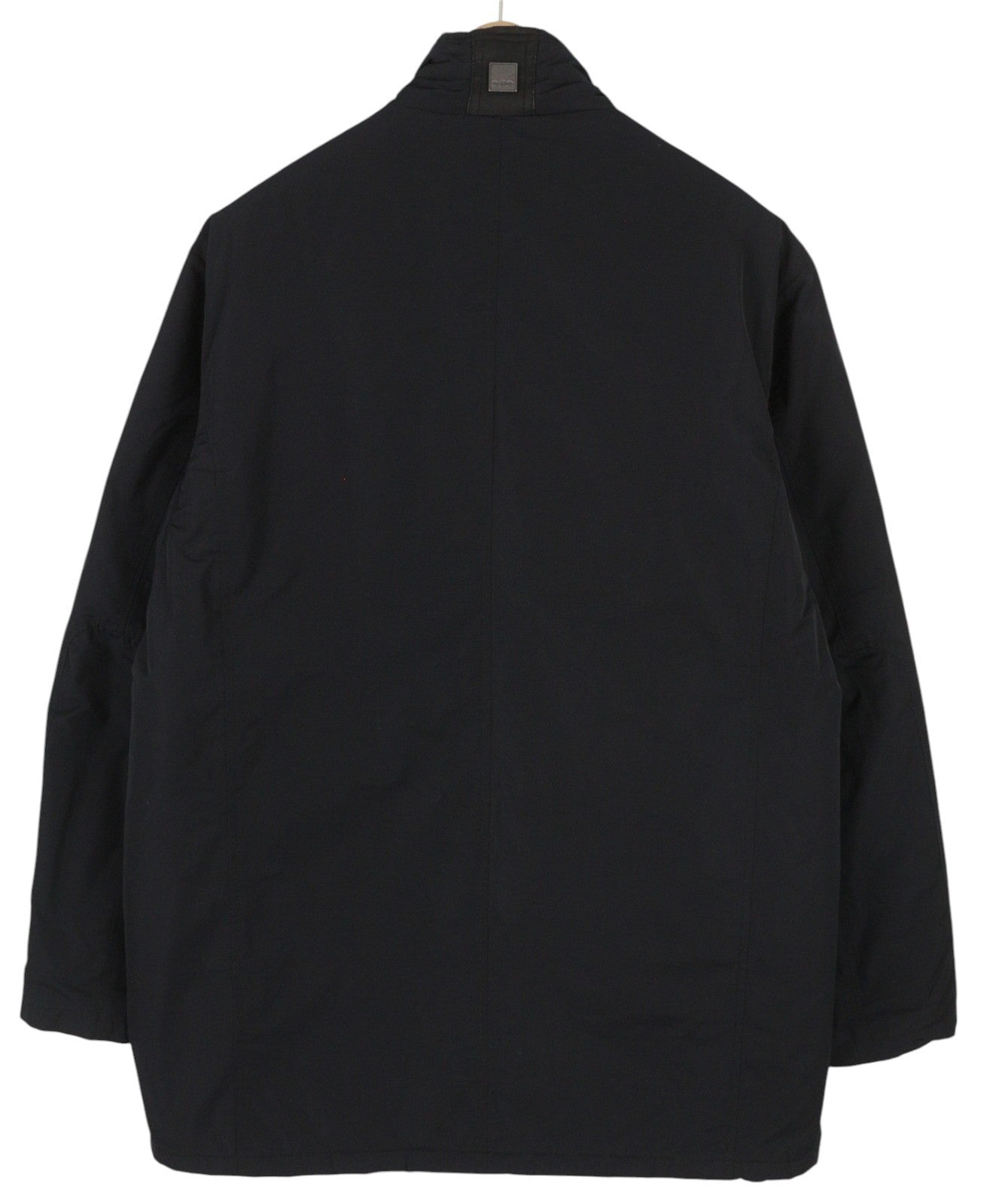 MISE AU GREEN Men Jacket L Black High Neck Full Zip Insulated Lined