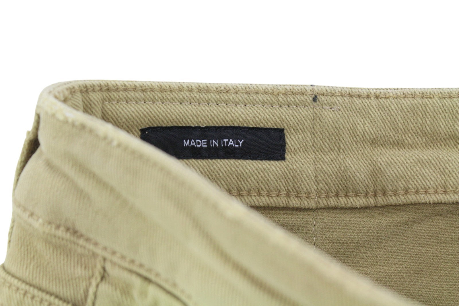 R13 Boy Straight Women Jeans 27 Khaki Stretch Faded Casual Ankle RRP699