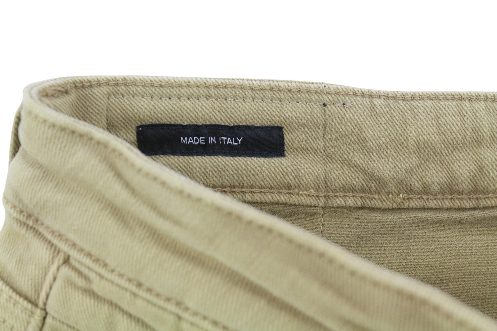 R13 Boy Straight Women Jeans 28 Khaki Stretch Cropped Light Denim RRP699
