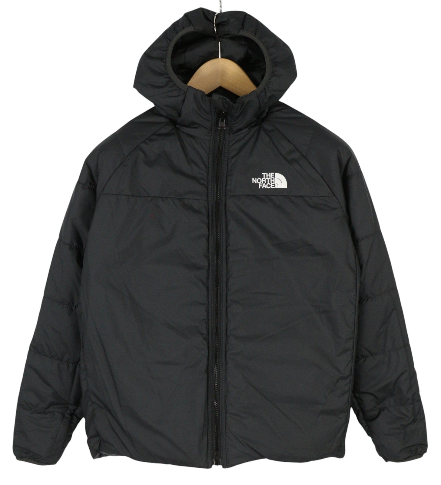 THE NORTH FACE Reversible Perrito Boy Jacket L Hooded Insulated Quilted Puffer