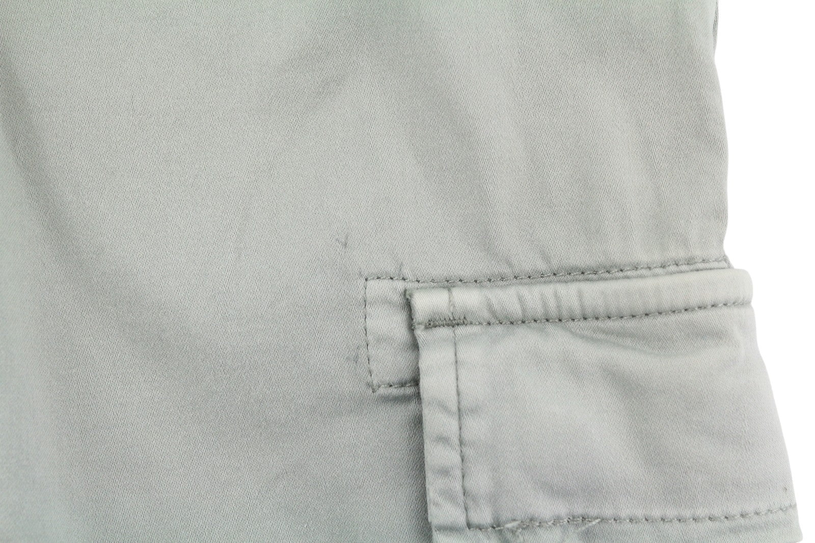 REPLAY W8769B Women Trousers W29 Grey Cropped Cargo Button Fly Ankle