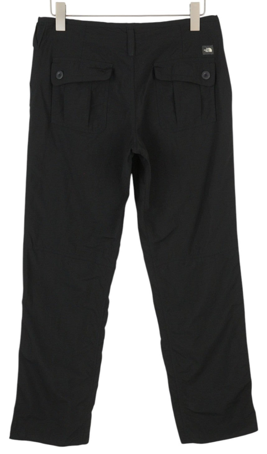 THE NORTH FACE Alam Women Trousers W30 Black Trekking Zip Fly Turn-Up