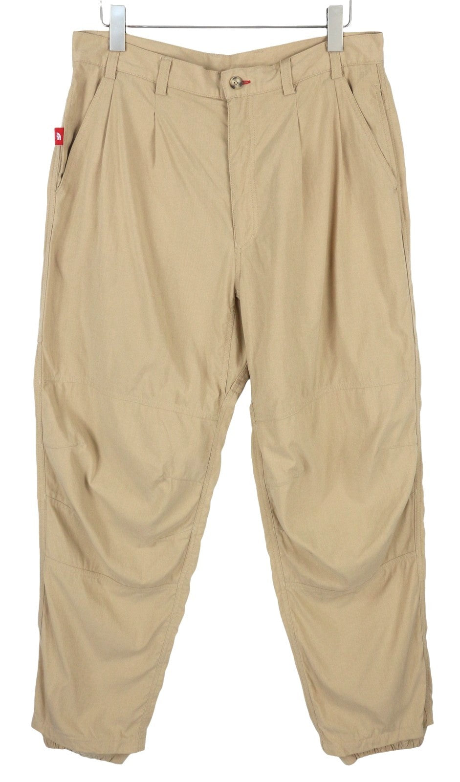 THE NORTH FACE Men Trousers W36 Brown Pleated Casual Trek Zip Fly Pockets