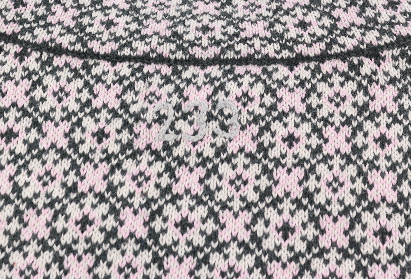 ODD MOLLY M115-233 Women Jumper XS Pink Cotton Pattern Knit Logo Cardigan