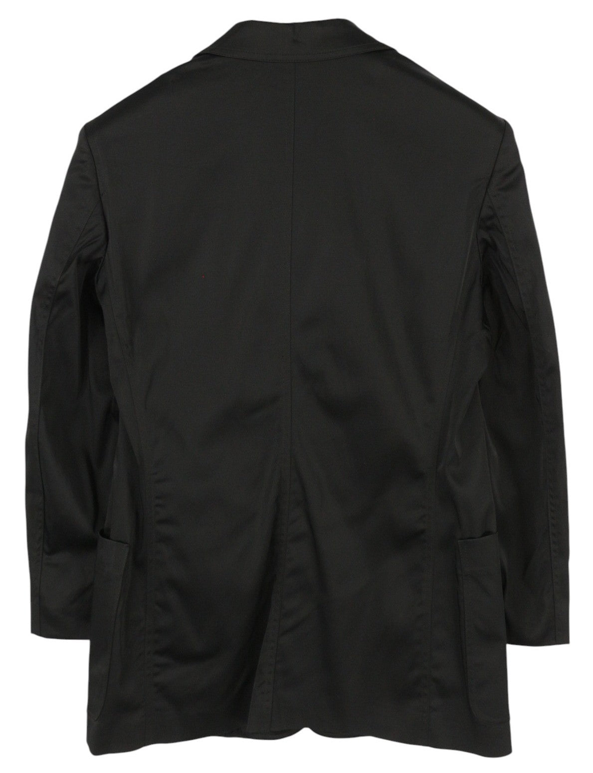 GIANFRANCO FERRE Women Jacket 42 Black Lightweight Button Front Notch Lapel