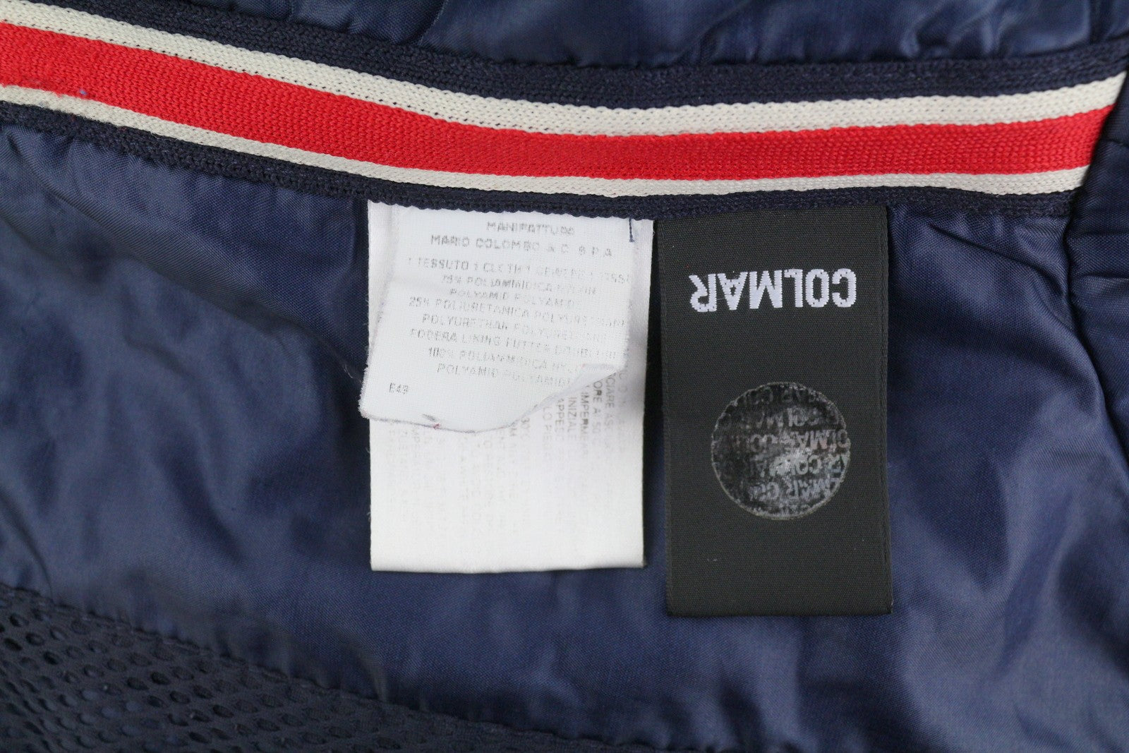 COLMAR Men Jacket 44 Red Vintage Zip Front Lined Lightweight Hood