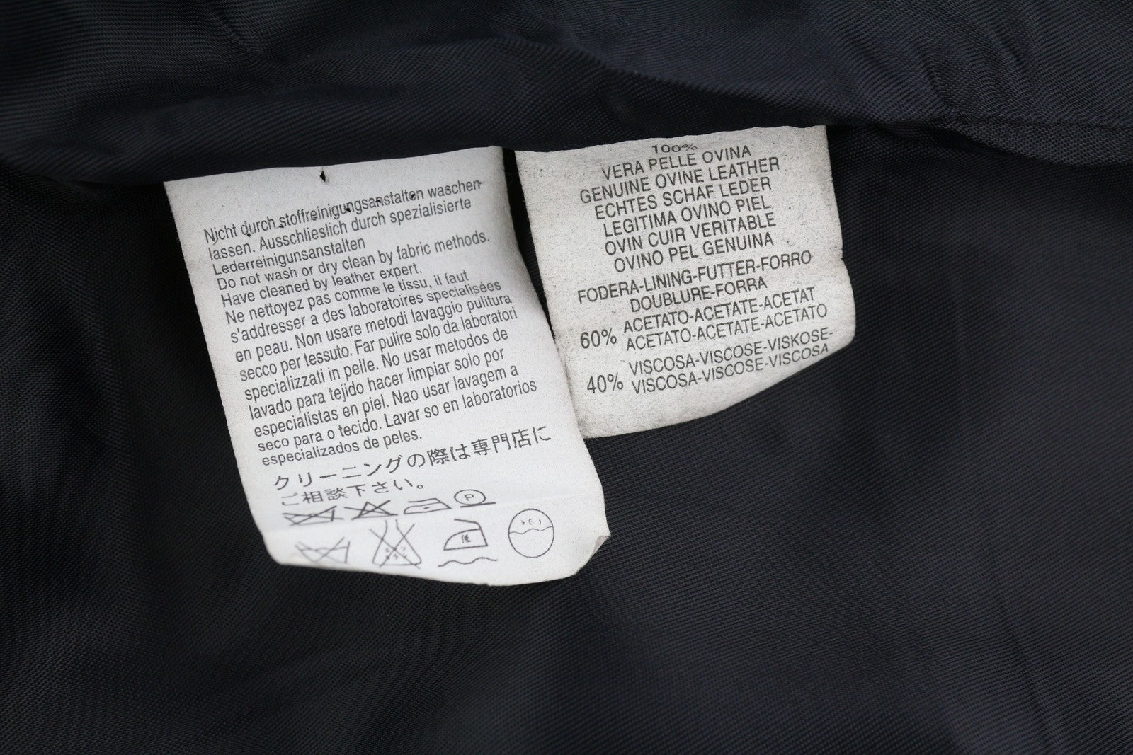 MARINA RINALDI Women Jacket ~M Vintage Black Leather Removable Lining