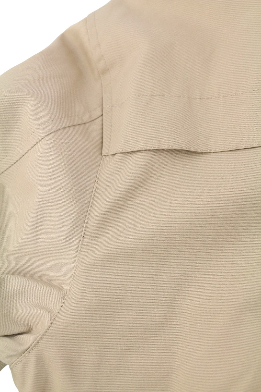 YVES SAINT LAURENT Men Jacket 48 Beige Full Zip Spread Collar Lined Pockets