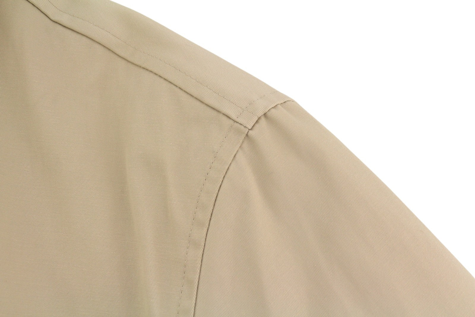 YVES SAINT LAURENT Men Jacket 48 Beige Full Zip Spread Collar Lined Pockets