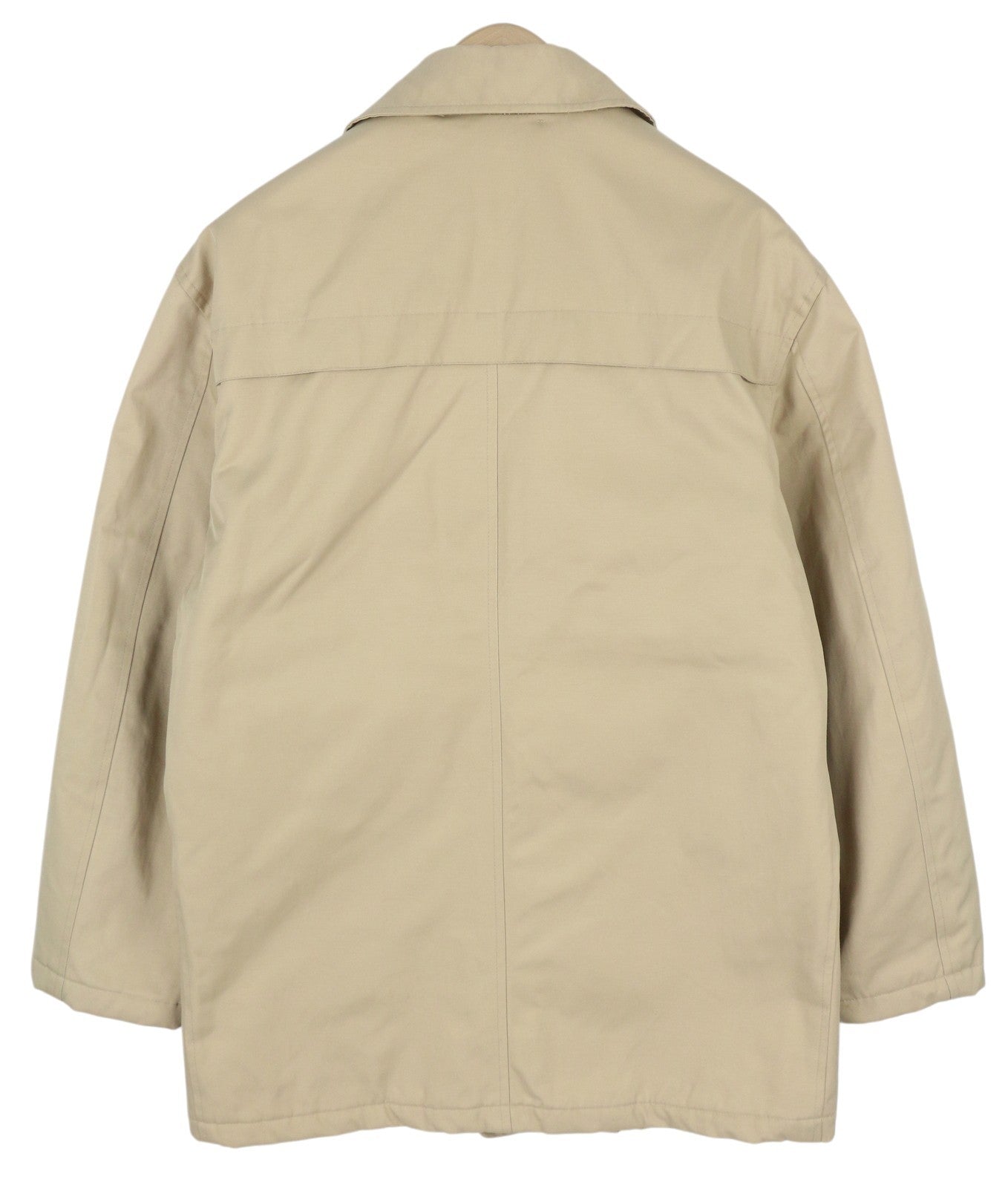 YVES SAINT LAURENT Men Jacket 48 Beige Full Zip Spread Collar Lined Pockets