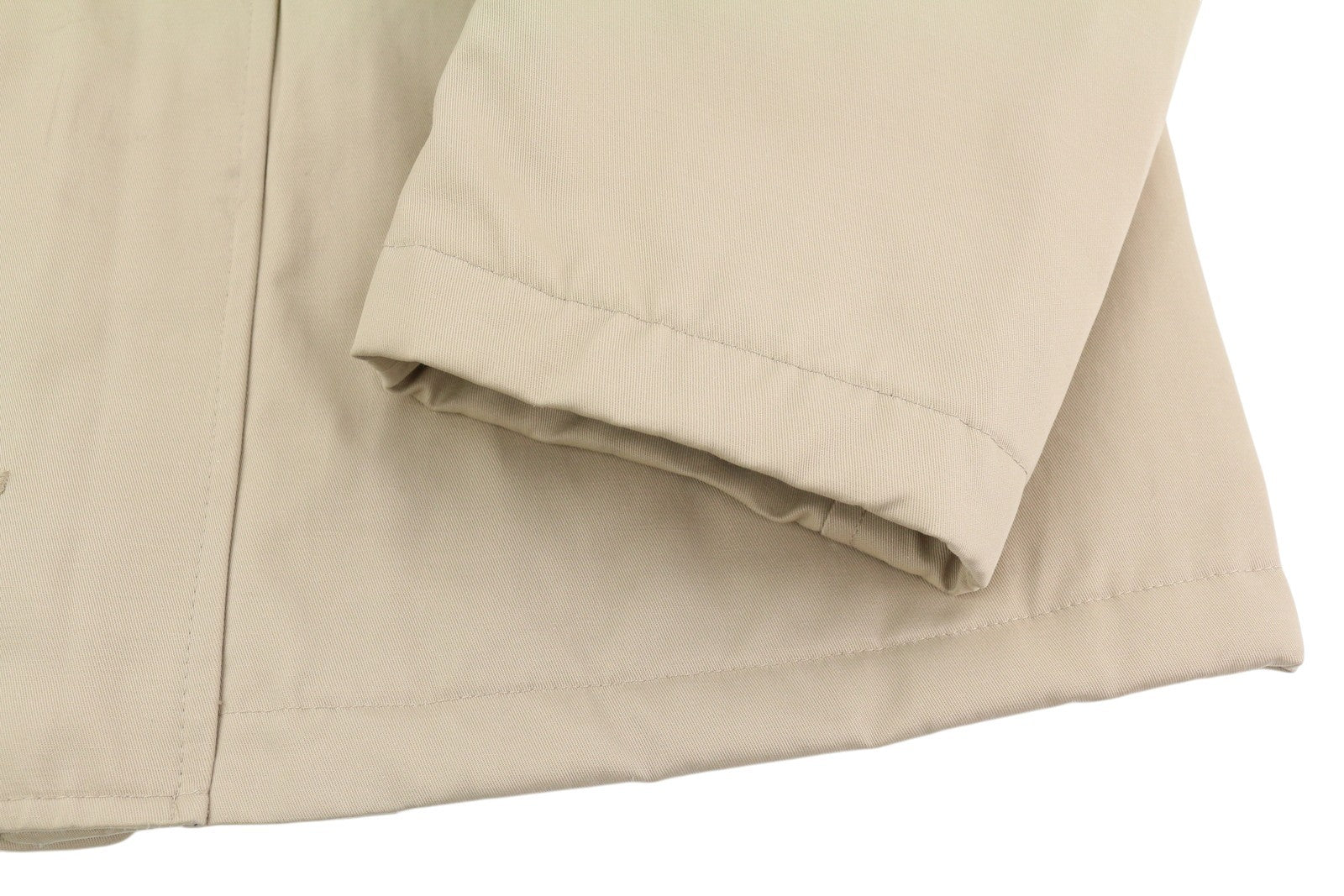 YVES SAINT LAURENT Men Jacket 48 Beige Full Zip Spread Collar Lined Pockets