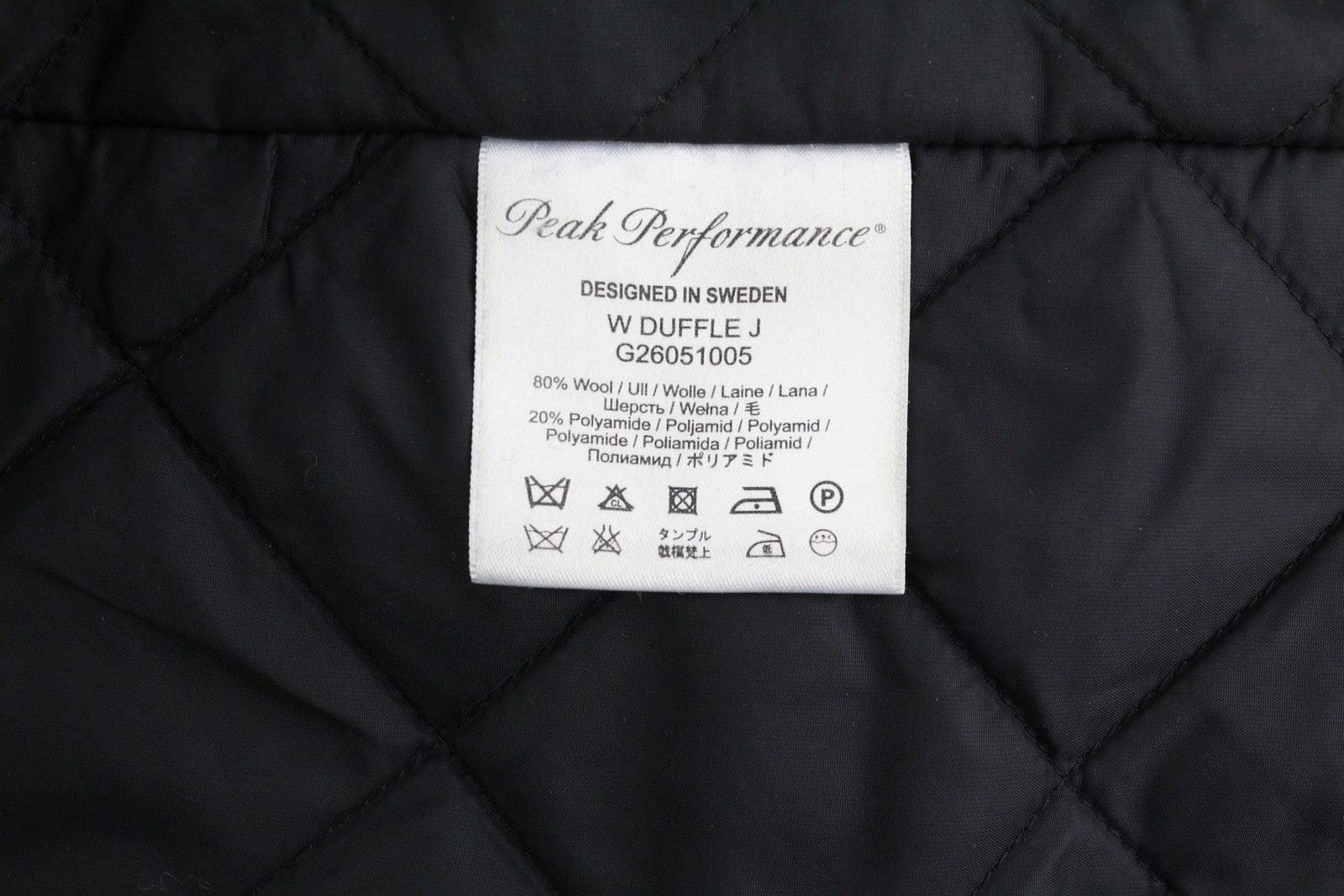 PEAK PERFORMANCE Duffle Women Coat M Melange Grey Wool Toggle Hooded