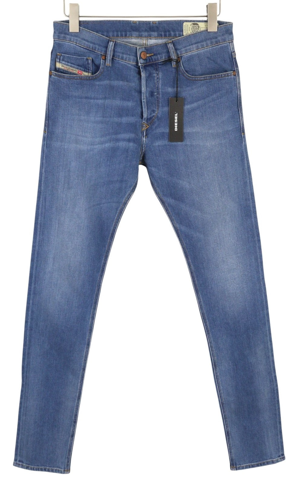 DIESEL Tepphar-X R8XA3 Men Jeans W30/L34 Slim Carrot Stretch Faded Denim