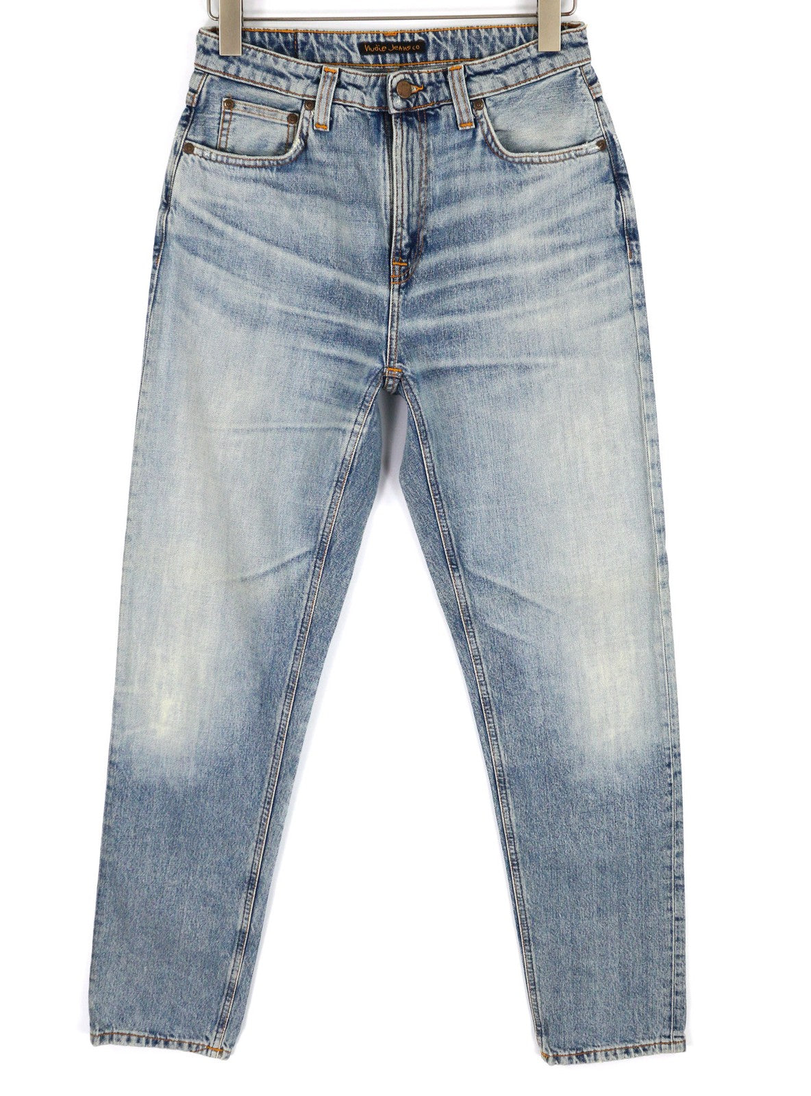 NUDIE JEANS Breezy Britt Women Jeans W29/L32 Washed Blue Slim Fit Denim