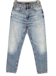 NUDIE JEANS Breezy Britt Women Jeans W29/L32 Washed Blue Slim Fit Denim